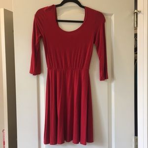 Simple red dress